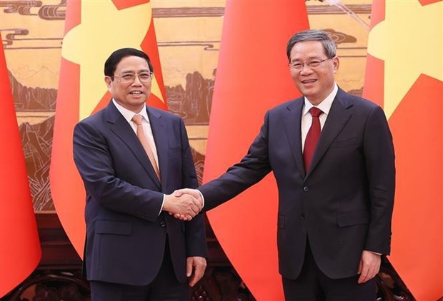 Chinese Premier chairs welcome ceremony for Vietnamese Prime Minister hinh anh 1