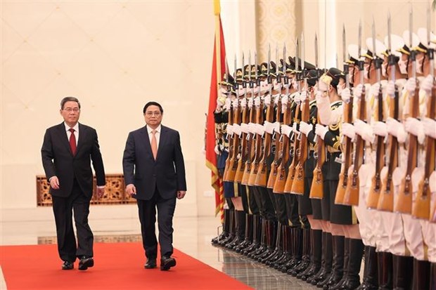 Chinese Premier chairs welcome ceremony for Vietnamese Prime Minister hinh anh 2