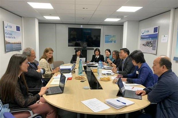 Vietnam updates EC on efforts to combat IUU fishing hinh anh 1