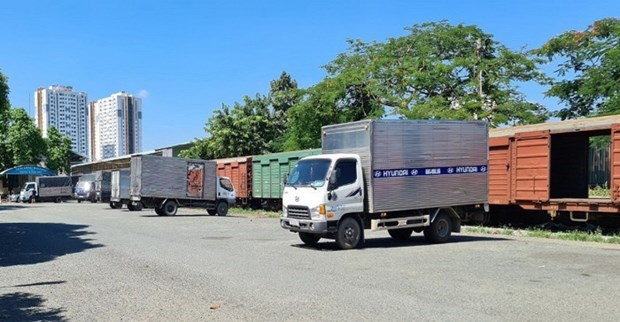 Binh Duong province arranges train carrying exports to China hinh anh 1