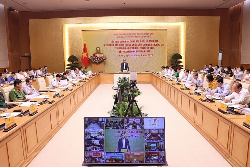 The first quarter of 2023 briefing session of the National Steering Committee 389. Photo: Q.H