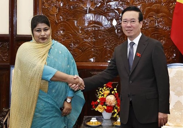 President suggests Vietnam, Bangladesh foster comprehensive cooperation hinh anh 1