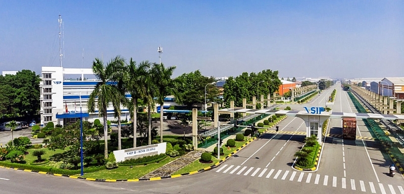 Many industrial parks in Vietnam are being built and developed in the direction of green industrial parks, high technology, and sustainable development, creating motivation to attract investment. Photo: VSIP