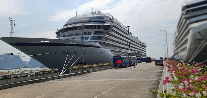 Hon Gai Customs welcomes two high-end cruise ships carrying nearly 1,400 tourists
