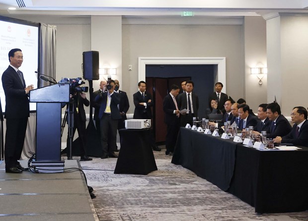 President attends roundtable connecting Vietnamese, US businesses and localities hinh anh 1