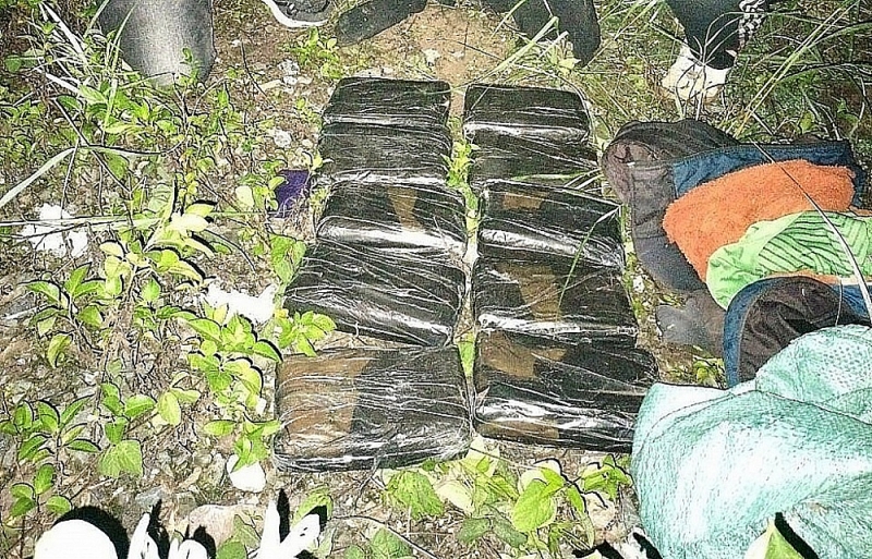 Evidence of 60,000 synthetic drug pills jointly seized by Dien Bien Customs force                      in October 2023.