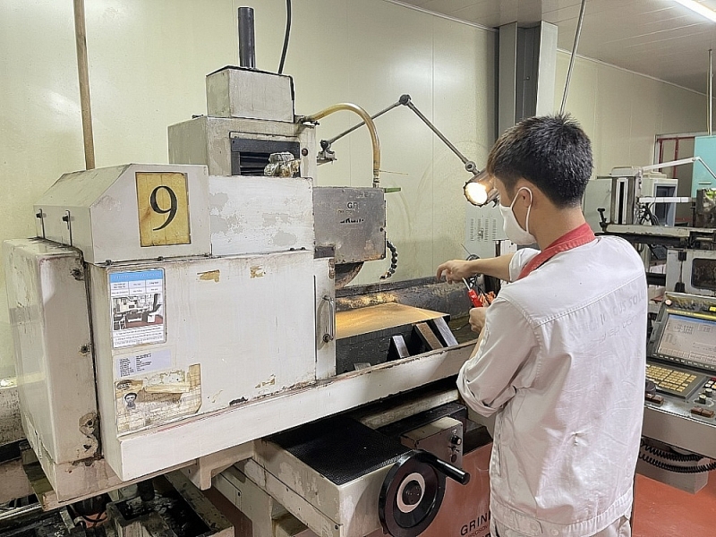 Supporting industry enterprises have high expectations for the shift in production as well as efforts to promote cooperation between the parties. Photo: H.Diu