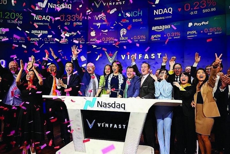 VinFast was officially listed on the Nasdaq - New York stock exchange (USA).
