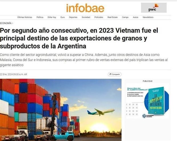 Vietnam becomes biggest importer of Argentine farm produce hinh anh 1