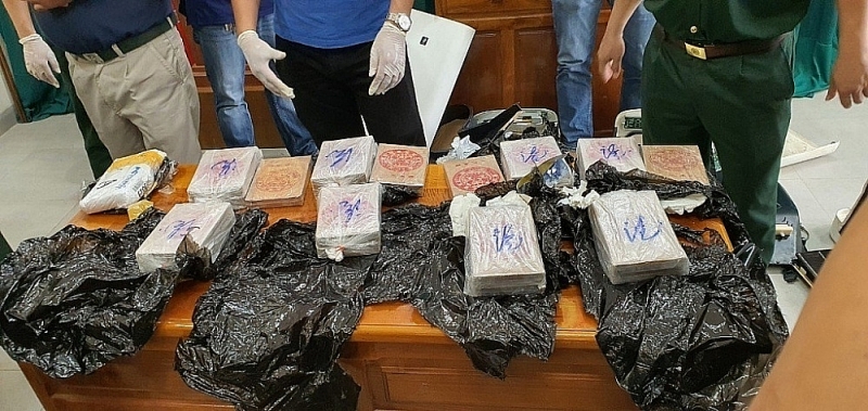 Drug evidence in a case jointly busted by Vietnamese and Cambodian authorities in 2023. (Photo: Provided by C04)
