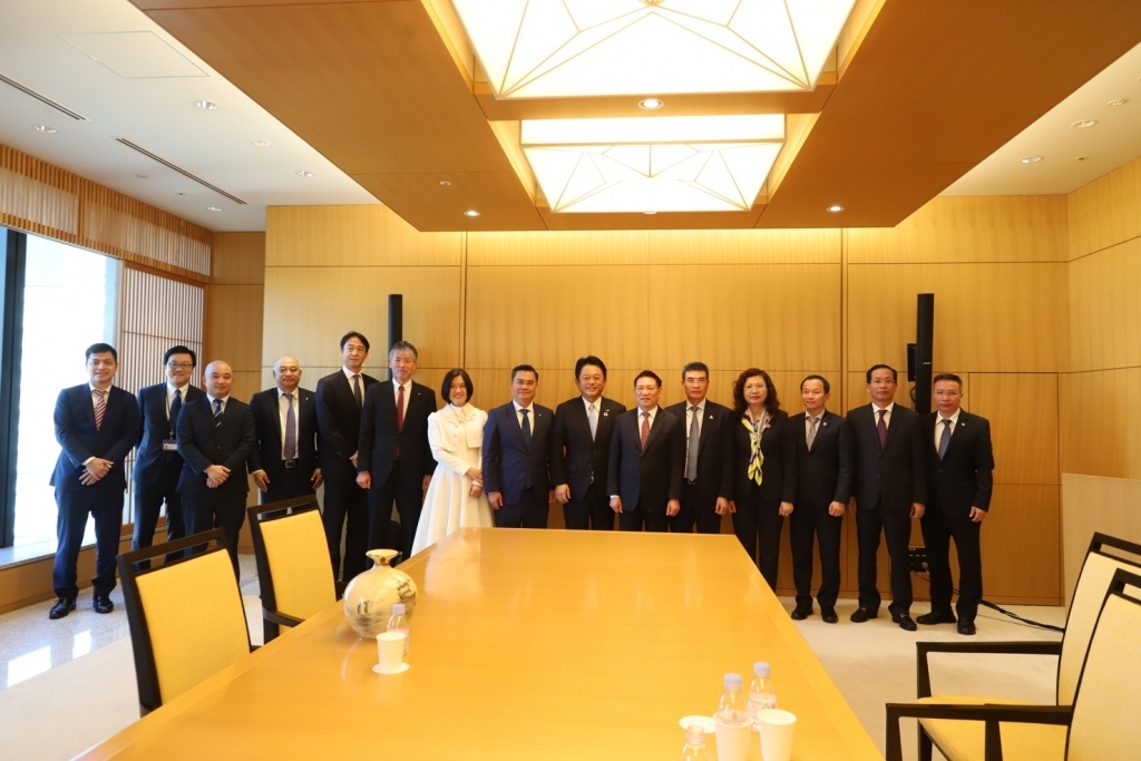 Minister Ho Duc Phoc worked with Mizuho Bank