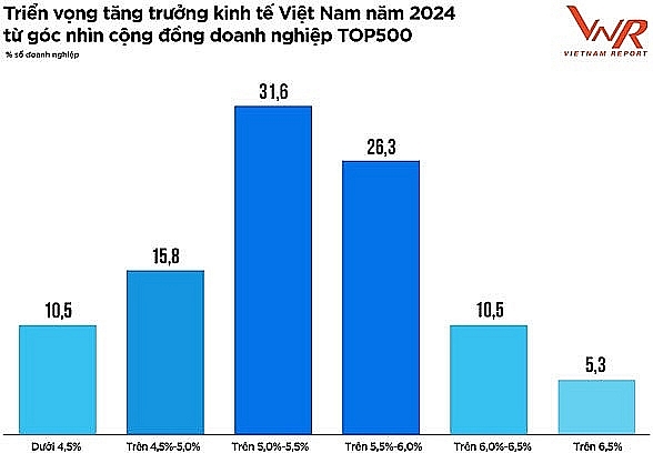 Results of a business community survey conducted in January 2024. Source: Vietnam Report