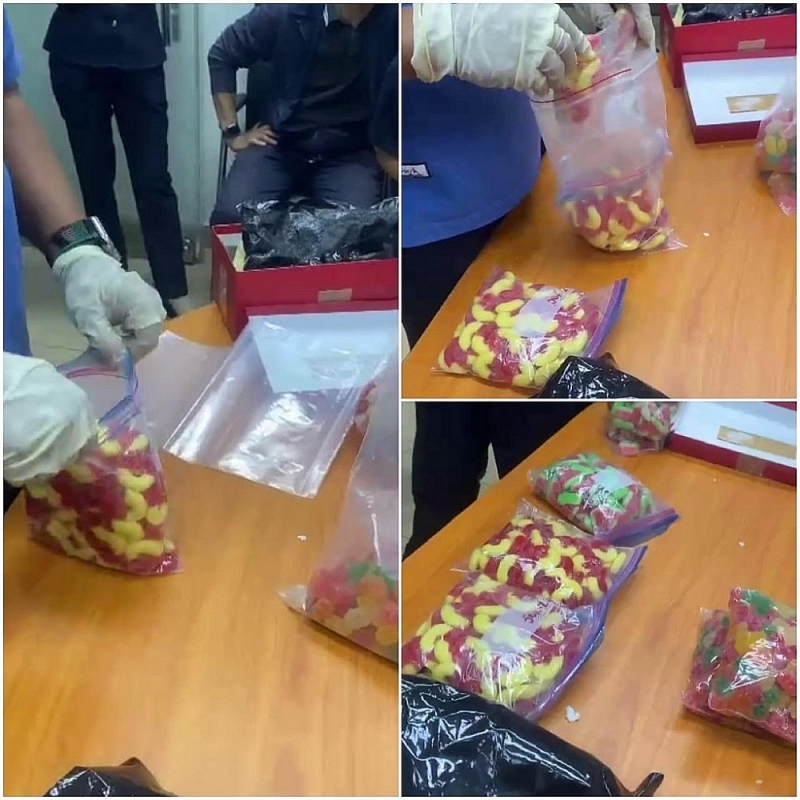 The marshmallows laced with banned substances were discovered by the Customs authorities. Photo: ST