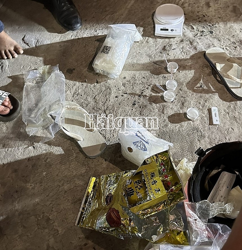 Arrest a Cambodian subject transporting drugs to Vietnam