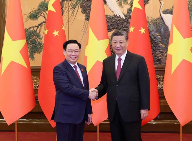NA Chairman meets with Chinese top leader in Beijing hinh anh 1