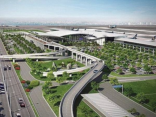 Perspective drawing of Long Thanh airport. Photo: TTXVN