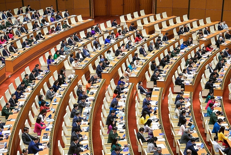 National Assembly delegates attend the session. Photo: Quochoi.vn