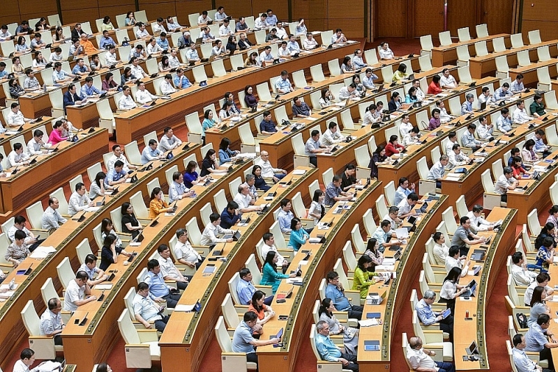 National Assembly deputies attended the question and answer session on June 5. Photo: Quochoi.vn