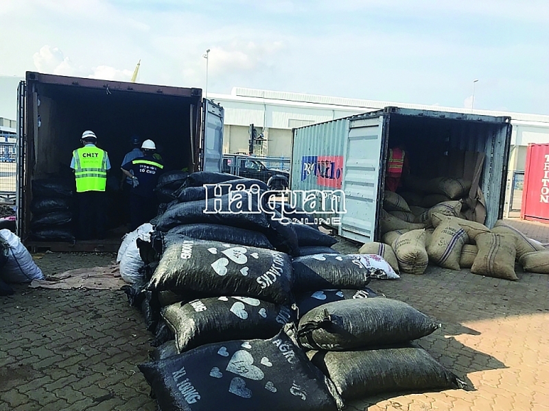 Imported cashew nuts at Cai Mep international port (CMIT), Ba Ria-Vung Tau. Photo: T.H