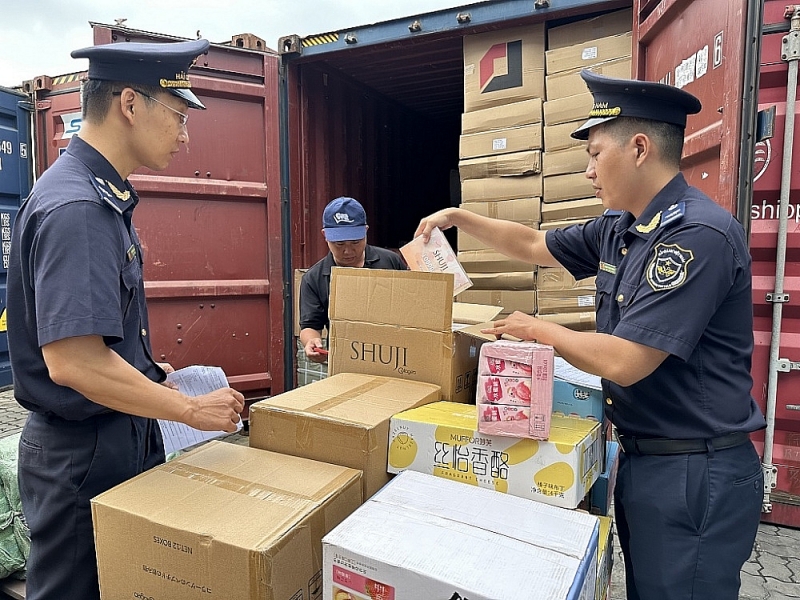 Ho Chi Minh City Customs officers inspect imported goods. Illustration photo: T.H