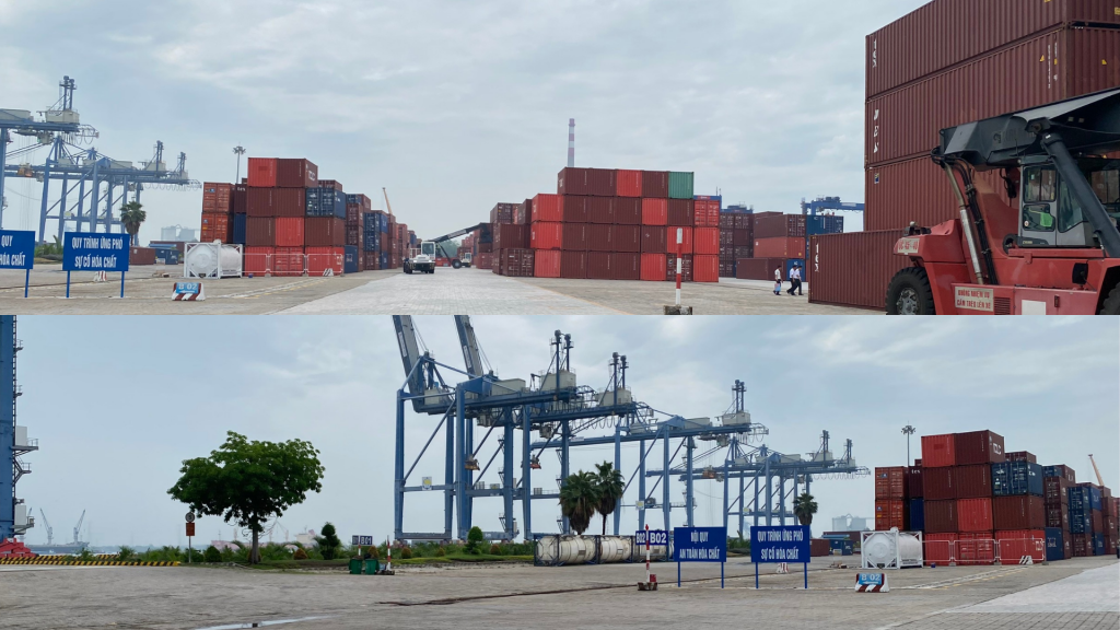 Dangerous goods yard at TCHP port - Cat Lai Terminal D