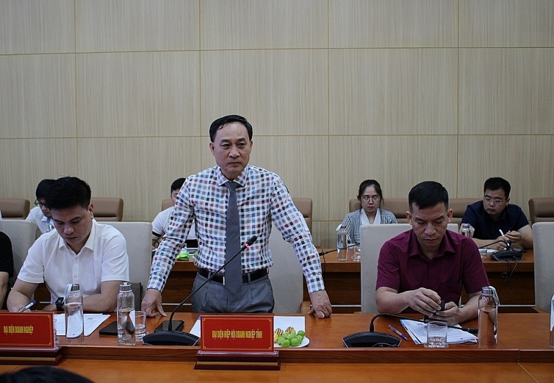 The workshop attracts the attention of the Quang Ninh Provincial Business Association and import-export businesses. Photo: Quang Hung