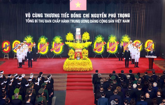 Memorial service for Party General Secretary Nguyễn Phú Trọng