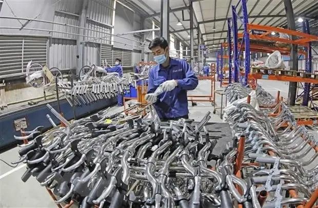 Bicycle production at Thong Nhat JSC (Photo: VNA)