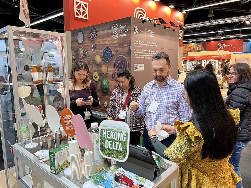 Sokfarm actively participates in international fairs to reach customers in the markets. Photo: T.L