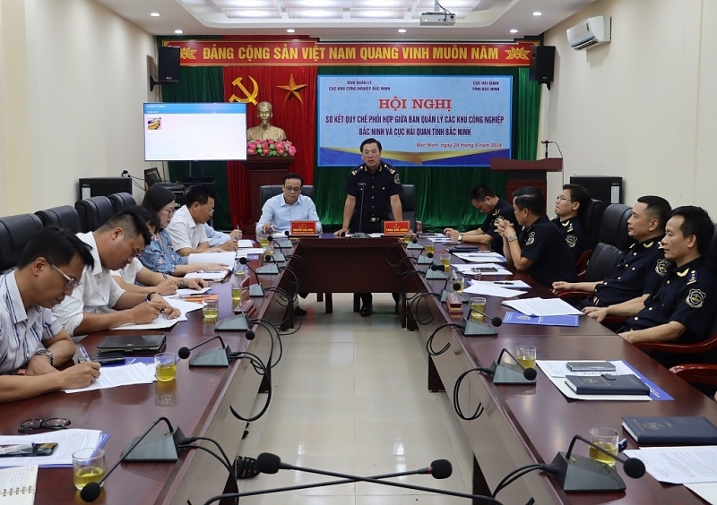 Bac Ninh Customs Department actively coordinates with the Provincial Industrial Park Management Boards to create favorable conditions for businesses. Photo: T.B