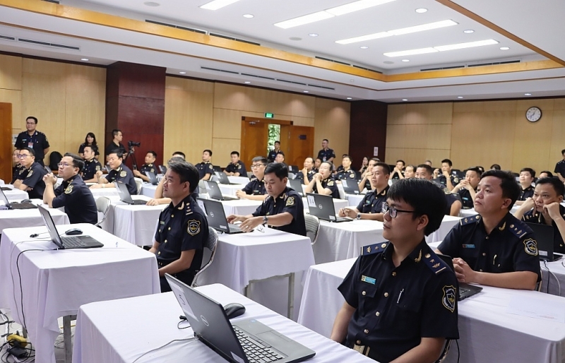 Team-level leaders of the branch and equivalent participate in the 2023 capacity assessment. Photo: Q.Hùng