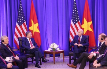 Top Vietnamese leader meets with US President