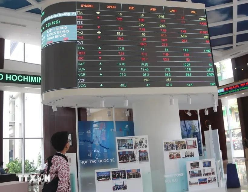 At the Ho Chi Minh Stock Exchange (Photo: VNA)