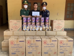 over half a ton of firecrackers intercepted at cha lo border gate