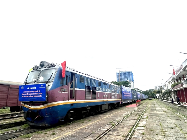 Freight transport via China-Việt Nam cross-border trains posts rapid growth