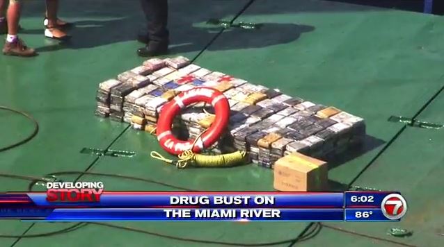 large cocaine haul seized from haitian ship on miami river