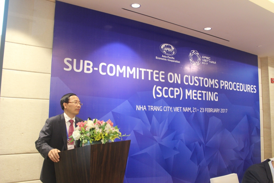 welcome speech from director general of vietnam customs mr nguyen van can at sccp 1 in nha trang 21 2322017