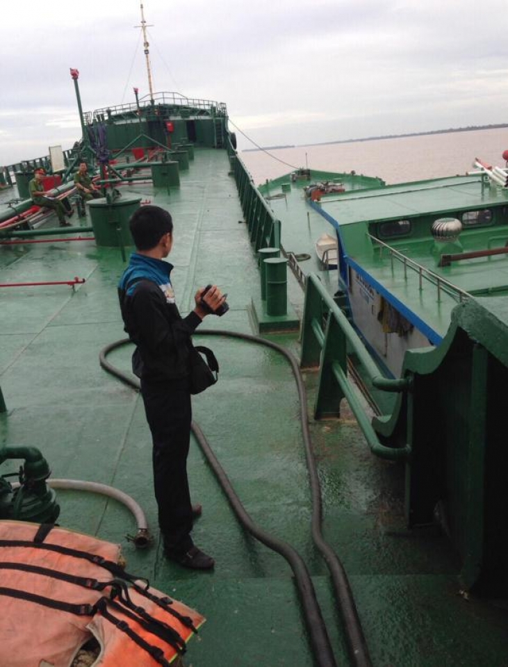 process of seizing two ships transporting illicit petroleum