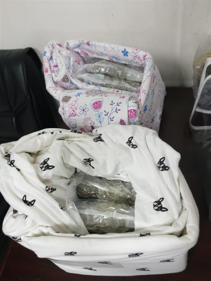 tan son nhat customs arrested 23kg of drugs in a gift packages