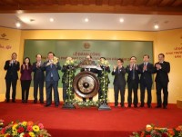 The gong opened the first stock trading session of 2019