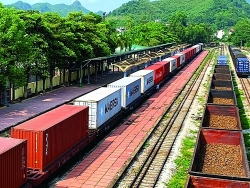 Great potential for transporting import and export goods by railway