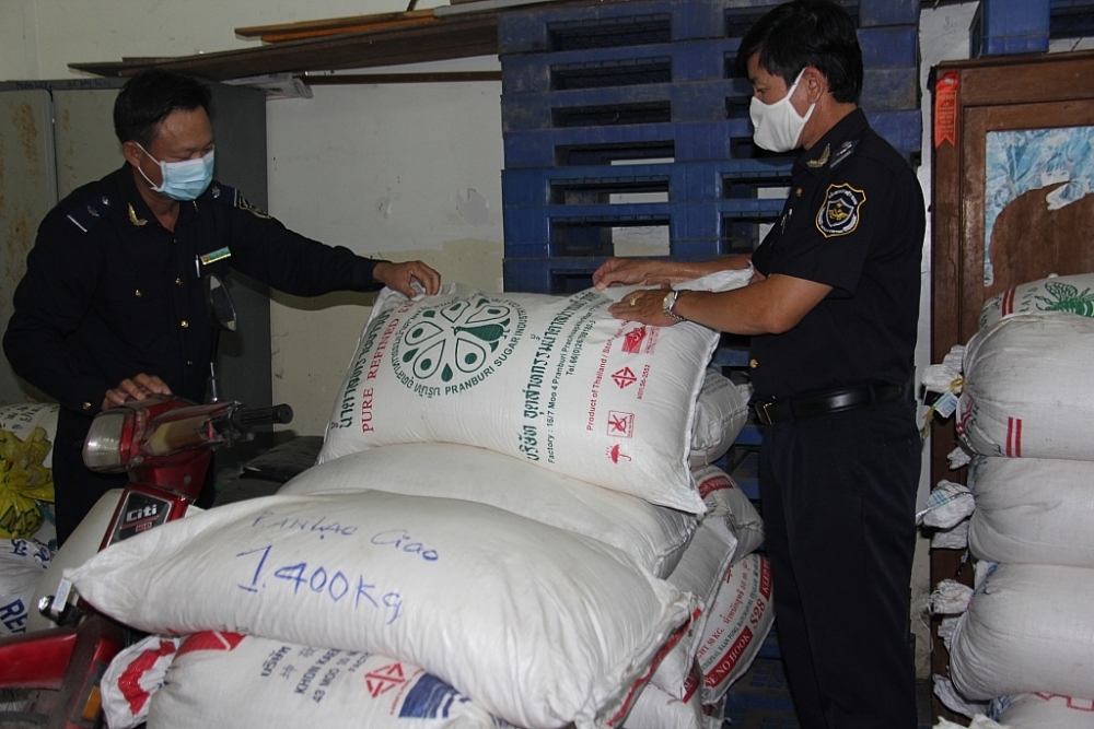 Over five tons of White Sugar seized by Dong Thap Customs