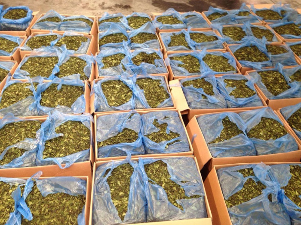 seized 12 tons of leaves contain dangerous drugs at tan son nhat airport