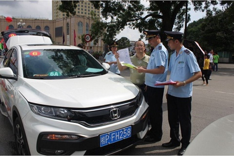 mong cai customs has carried out customs procedures for self driving car from 1st june 2018