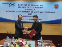 General Department of Vietnam Customs signed a record of discussion with Samsung SDS