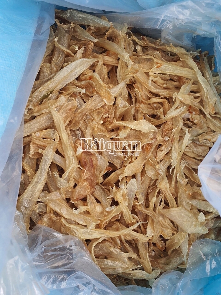Khanh Binh Customs seize up to 150 kg of dried seahorses and fish bladders