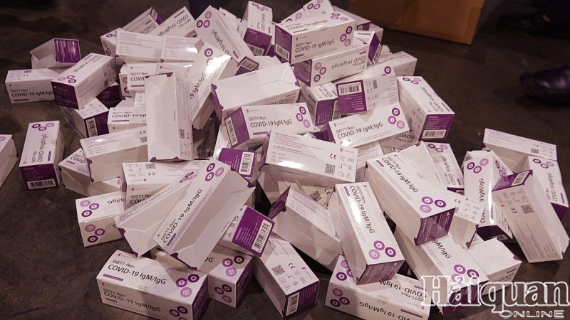 This is the largest seizure of Covid-19 rapid test kits, recently.