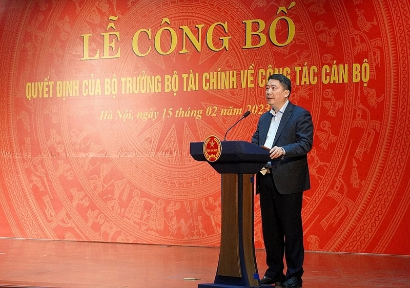 Deputy Minister of Finance Cao Anh Tuan delivers a speech at the Conference. Photo: TL.