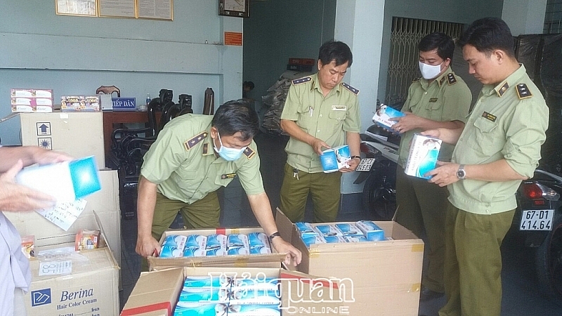 angiang strictly controlling contraband goods in border areas