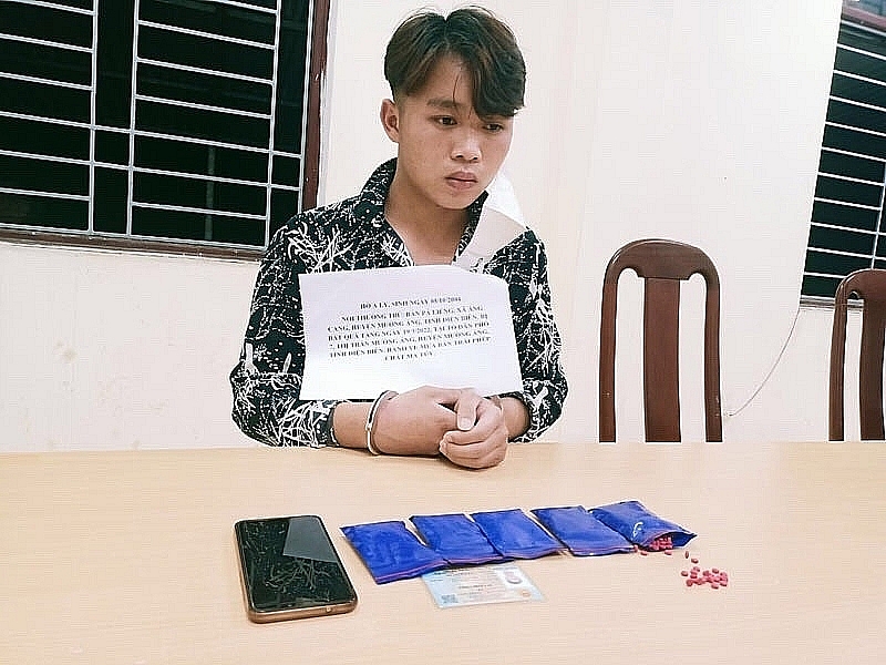 Ho A Ly was arrested with more than 1,000 synthetic drug pills in Dien Bien in March 2022.